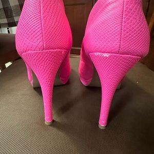 Hot pink heels